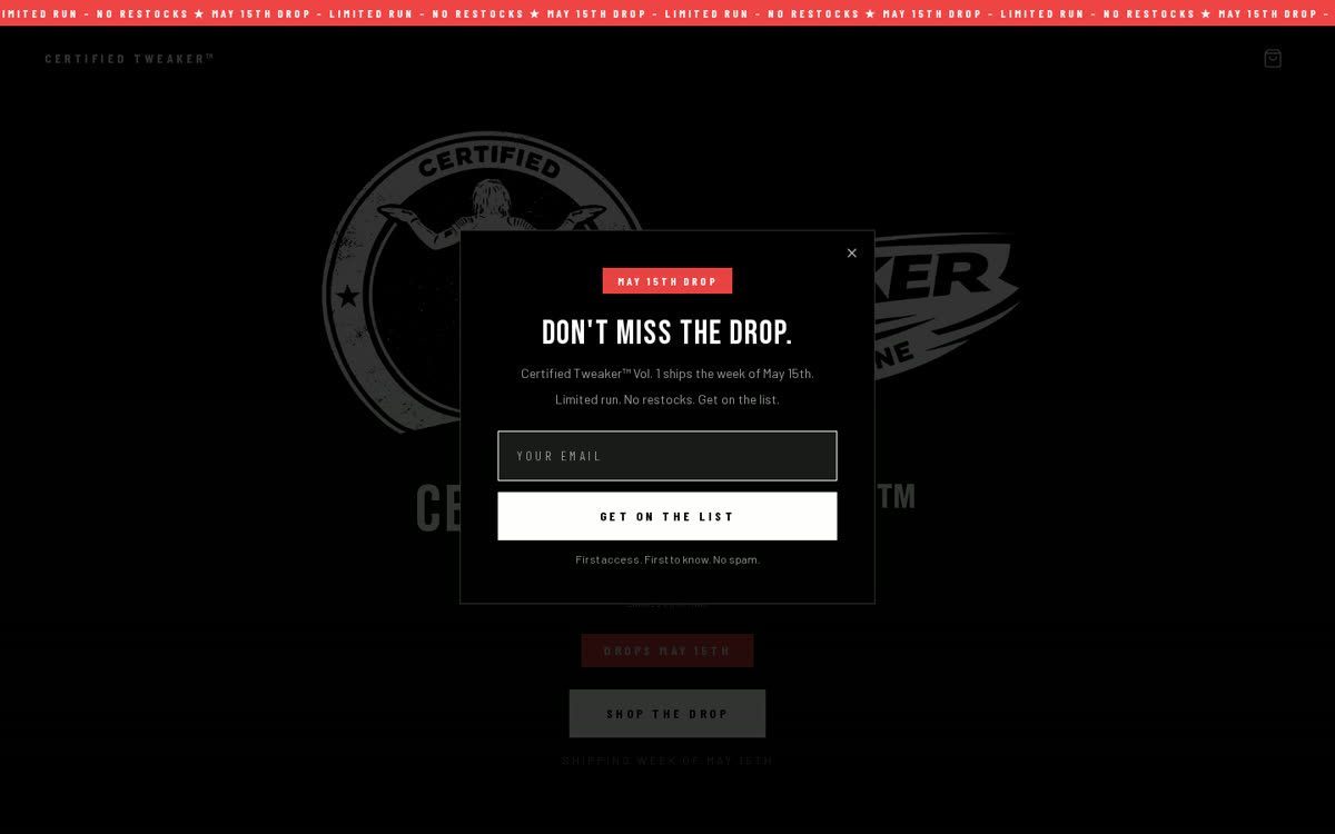 Certified Tweaker homepage